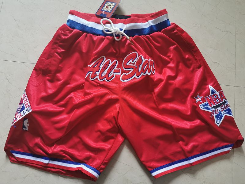 2025 Men NBA All star Shorts Red style 1